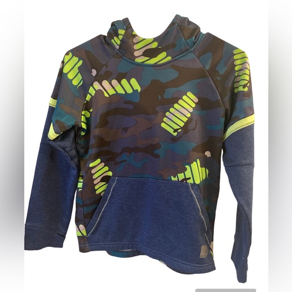 Russell Boys Multi Color Camo Hoodie - Picture 1 of 4
